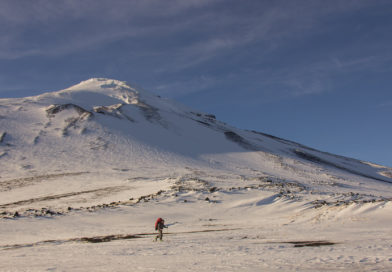 Ski touring back to the east side